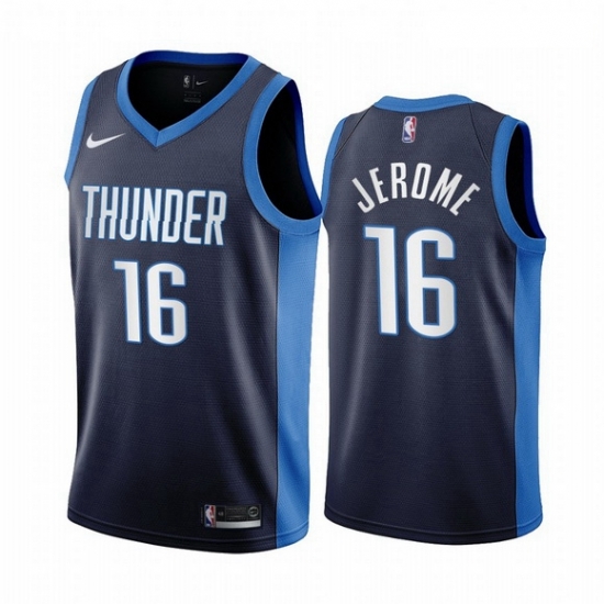 Men Oklahoma City Thunder 16 Ty Jerome Navy NBA Swingman 2020 21 Earned Edition Jersey Men Oklahoma City Thunder 16 Ty Jerome Navy NBA Swingman 2020 21 Earned Edition Jersey
