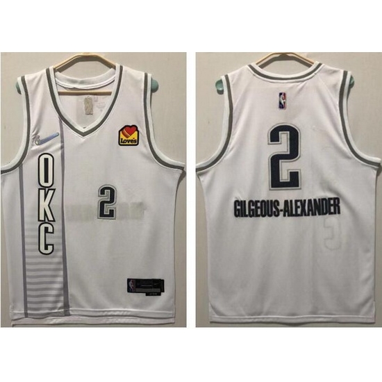 Men Oklahoma City Thunder 2 Shai Gilgeous Alexander 75th Anniversary 2021 2022 City Edition NBA Jersey Men Oklahoma City Thunder 2 Shai Gilgeous Alexander 75th Anniversary 2021 2022 City Edition NBA Jersey