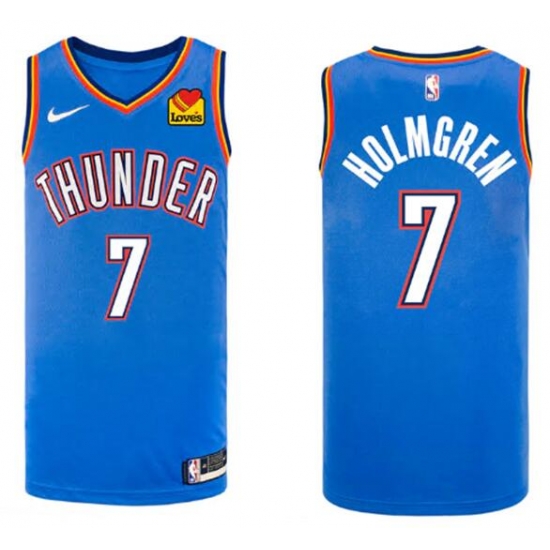 Men Oklahoma City Thunder 7 Chet Holmgren Nike Stitched Swingman Jersey Men Oklahoma City Thunder 7 Chet Holmgren Nike Stitched Swingman Jersey