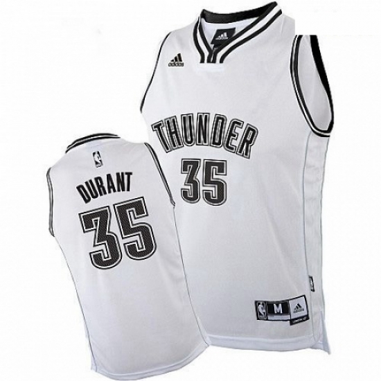 Mens Adidas Oklahoma City Thunder 35 Kevin Durant Swingman White on White NBA Jersey Mens Adidas Oklahoma City Thunder 35 Kevin Durant Swingman White on White NBA Jersey