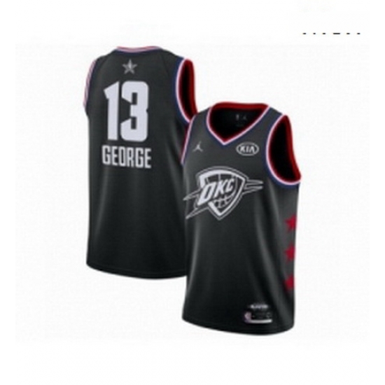 Mens Jordan Oklahoma City Thunder 13 Paul George Swingman Black 2019 All Star Game Basketball Jersey Mens Jordan Oklahoma City Thunder 13 Paul George Swingman Black 2019 All Star Game Basketball Jersey