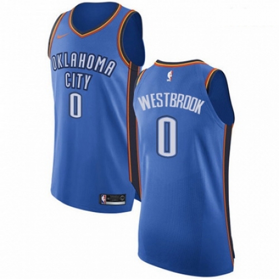Mens Nike Oklahoma City Thunder 0 Russell Westbrook Authentic Royal Blue Road NBA Jersey Icon Edition Mens Nike Oklahoma City Thunder 0 Russell Westbrook Authentic Royal Blue Road NBA Jersey Icon Edition