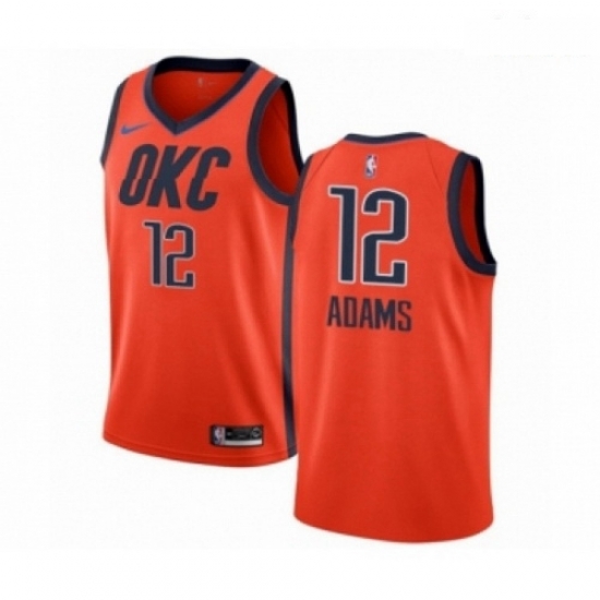 Mens Nike Oklahoma City Thunder 12 Steven Adams Orange Swingman Jersey Earned Edition Mens Nike Oklahoma City Thunder 12 Steven Adams Orange Swingman Jersey Earned Edition