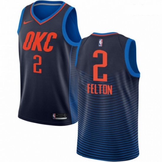 Mens Nike Oklahoma City Thunder 2 Raymond Felton Authentic Navy Blue NBA Jersey Statement Edition Mens Nike Oklahoma City Thunder 2 Raymond Felton Authentic Navy Blue NBA Jersey Statement Edition