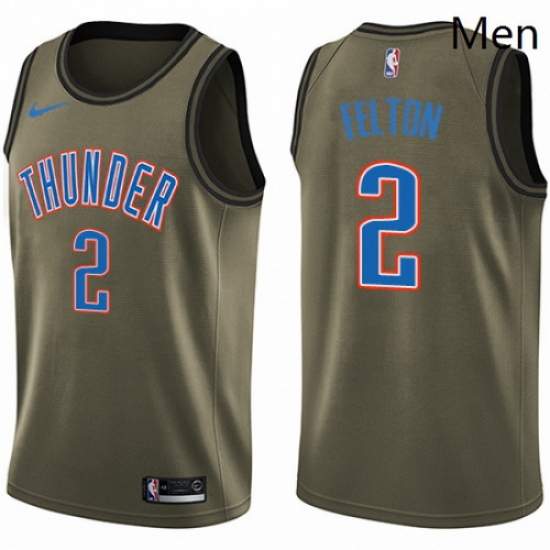Mens Nike Oklahoma City Thunder 2 Raymond Felton Swingman Green Salute to Service NBA Jersey Mens Nike Oklahoma City Thunder 2 Raymond Felton Swingman Green Salute to Service NBA Jersey