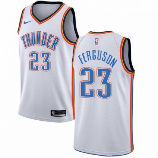 Mens Nike Oklahoma City Thunder 23 Terrance Ferguson Authentic White Home NBA Jersey Association Edition Mens Nike Oklahoma City Thunder 23 Terrance Ferguson Authentic White Home NBA Jersey Association Edition