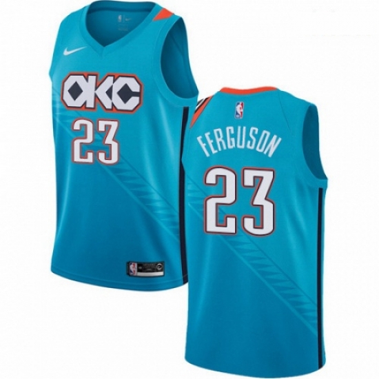 Mens Nike Oklahoma City Thunder 23 Terrance Ferguson Swingman Turquoise NBA Jersey City Edition Mens Nike Oklahoma City Thunder 23 Terrance Ferguson Swingman Turquoise NBA Jersey City Edition