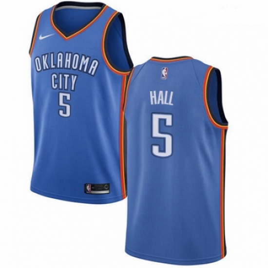 Mens Nike Oklahoma City Thunder 5 Devon Hall Swingman Royal Blue NBA Jersey Icon Edition Mens Nike Oklahoma City Thunder 5 Devon Hall Swingman Royal Blue NBA Jersey Icon Edition