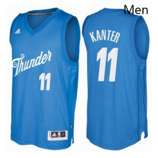 Mens Oklahoma City Thunder 11 Enes Kanter Blue 2016 2017 Christmas Day NBA Swingman Jersey Mens Oklahoma City Thunder 11 Enes Kanter Blue 2016 2017 Christmas Day NBA Swingman Jersey