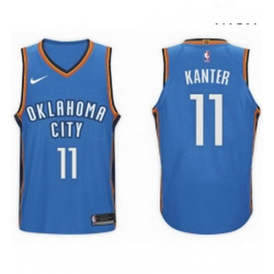 Nike NBA Oklahoma City Thunder 11 Enes Kanter Jersey 2017 18 New Season Blue Jersey Nike NBA Oklahoma City Thunder 11 Enes Kanter Jersey 2017 18 New Season Blue Jersey