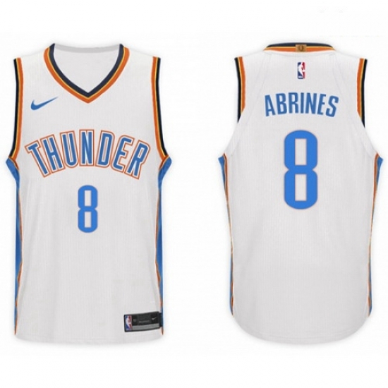 Nike NBA Oklahoma City Thunder 8 Alex Abrines Jersey 2017 18 New Season White Jersey Nike NBA Oklahoma City Thunder 8 Alex Abrines Jersey 2017 18 New Season White Jersey