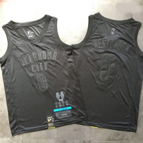 Thunder 0 Russell Westbrook Black Nike Swingman MVP Jersey Thunder 0 Russell Westbrook Black Nike Swingman MVP Jersey