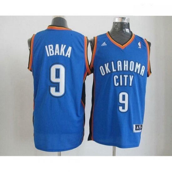 Thunder 9 Serge Ibaka Blue Revolution 30 Stitched NBA Jersey Thunder 9 Serge Ibaka Blue Revolution 30 Stitched NBA Jersey