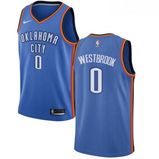 Womens Nike Oklahoma City Thunder 0 Russell Westbrook Swingman Royal Blue Road NBA Jersey Icon Edition Womens Nike Oklahoma City Thunder 0 Russell Westbrook Swingman Royal Blue Road NBA Jersey Icon Edition