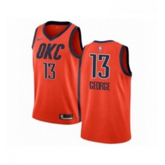Womens Nike Oklahoma City Thunder 13 Paul George Orange Swingman Jersey Earned Edition Womens Nike Oklahoma City Thunder 13 Paul George Orange Swingman Jersey Earned Edition