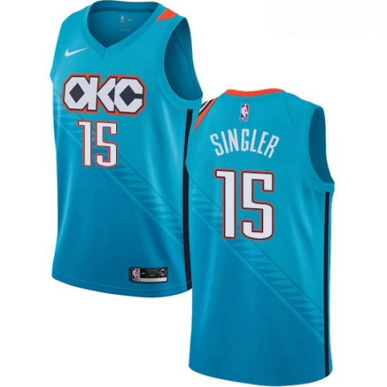 Womens Nike Oklahoma City Thunder 15 Kyle Singler Swingman Turquoise NBA Jersey City Edition Womens Nike Oklahoma City Thunder 15 Kyle Singler Swingman Turquoise NBA Jersey City Edition