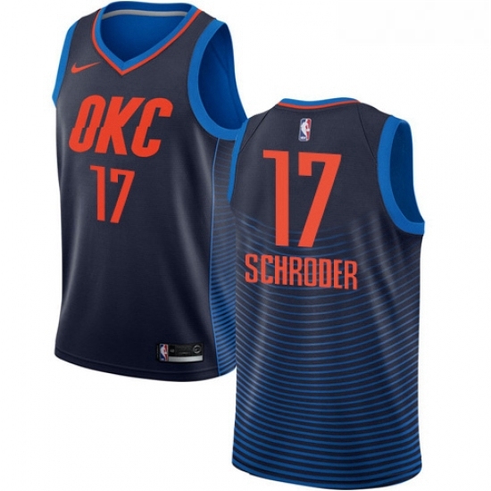 Womens Nike Oklahoma City Thunder 17 Dennis Schroder Swingman Navy Blue NBA Jersey Statement Edition Womens Nike Oklahoma City Thunder 17 Dennis Schroder Swingman Navy Blue NBA Jersey Statement Edition