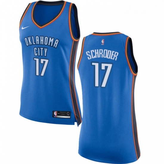 Womens Nike Oklahoma City Thunder 17 Dennis Schroder Swingman Royal Blue NBA Jersey Icon Edition Womens Nike Oklahoma City Thunder 17 Dennis Schroder Swingman Royal Blue NBA Jersey Icon Edition