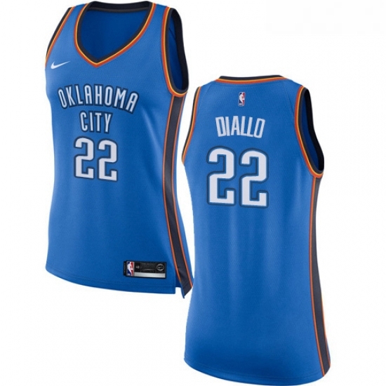 Womens Nike Oklahoma City Thunder 22 Hamidou Diallo Swingman Royal Blue NBA Jersey Icon Edition Womens Nike Oklahoma City Thunder 22 Hamidou Diallo Swingman Royal Blue NBA Jersey Icon Edition
