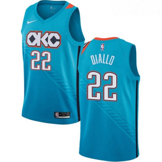 Womens Nike Oklahoma City Thunder 22 Hamidou Diallo Swingman Turquoise NBA Jersey City Edition Womens Nike Oklahoma City Thunder 22 Hamidou Diallo Swingman Turquoise NBA Jersey City Edition