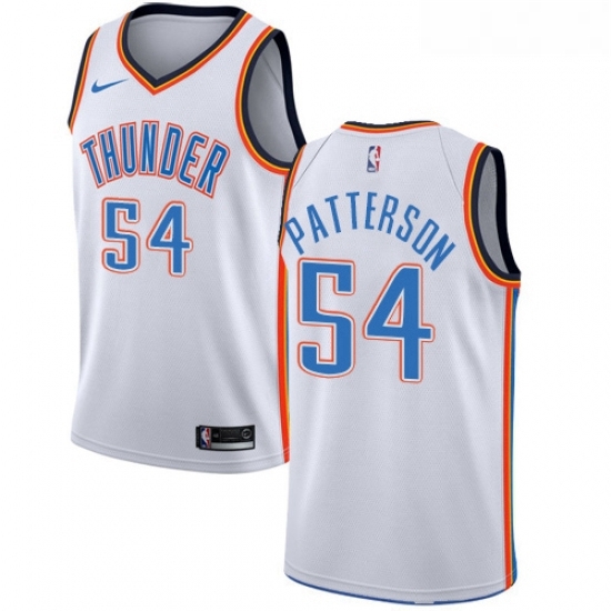 Womens Nike Oklahoma City Thunder 54 Patrick Patterson Swingman White Home NBA Jersey Association Edition Womens Nike Oklahoma City Thunder 54 Patrick Patterson Swingman White Home NBA Jersey Association Edition