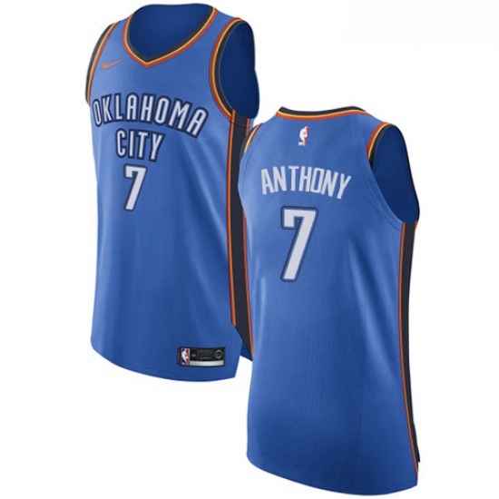 Womens Nike Oklahoma City Thunder 7 Carmelo Anthony Authentic Royal Blue Road NBA Jersey Icon Edition Womens Nike Oklahoma City Thunder 7 Carmelo Anthony Authentic Royal Blue Road NBA Jersey Icon Edition