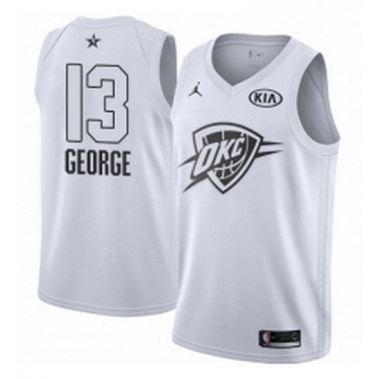 Youth Nike Jordan Oklahoma City Thunder 13 Paul George Swingman White 2018 All Star Game NBA Jersey Youth Nike Jordan Oklahoma City Thunder 13 Paul George Swingman White 2018 All Star Game NBA Jersey