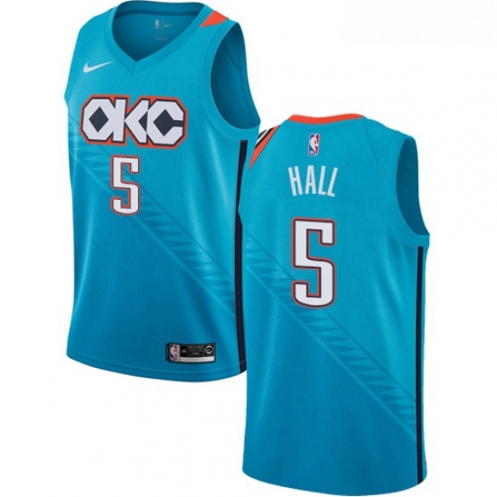 Youth Nike Oklahoma City Thunder 5 Devon Hall Swingman Turquoise NBA Jersey City Edition Youth Nike Oklahoma City Thunder 5 Devon Hall Swingman Turquoise NBA Jersey City Edition