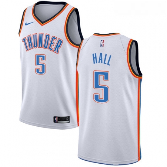Youth Nike Oklahoma City Thunder 5 Devon Hall Swingman White NBA Jersey Association Edition Youth Nike Oklahoma City Thunder 5 Devon Hall Swingman White NBA Jersey Association Edition