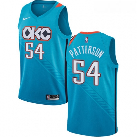 Youth Nike Oklahoma City Thunder 54 Patrick Patterson Swingman Turquoise NBA Jersey City Edition Youth Nike Oklahoma City Thunder 54 Patrick Patterson Swingman Turquoise NBA Jersey City Edition