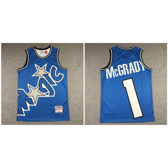 Magic 1 Tracy McGrady Blue Hardwood Classics Jersey Magic 1 Tracy McGrady Blue Hardwood Classics Jersey