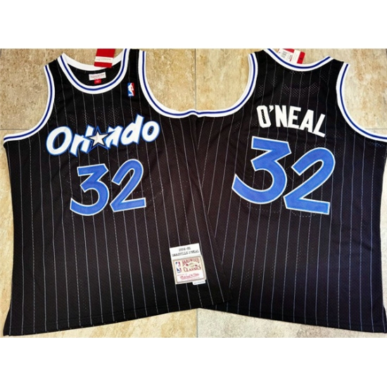 Magic 32 Shaquille O 27Neal Black 1994 95 Hardwood Classics Jersey Magic 32 Shaquille O 27Neal Black 1994 95 Hardwood Classics Jersey