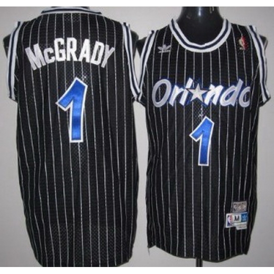 Men Adidas Magic 1 Tracy McGrady Black Throwback NBA Stitched Jersey Men Adidas Magic 1 Tracy McGrady Black Throwback NBA Stitched Jersey