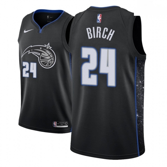 Men NBA 2018 19 Orlando Magic 24 Khem Birch City Edition Black Jersey Men NBA 2018 19 Orlando Magic 24 Khem Birch City Edition Black Jersey