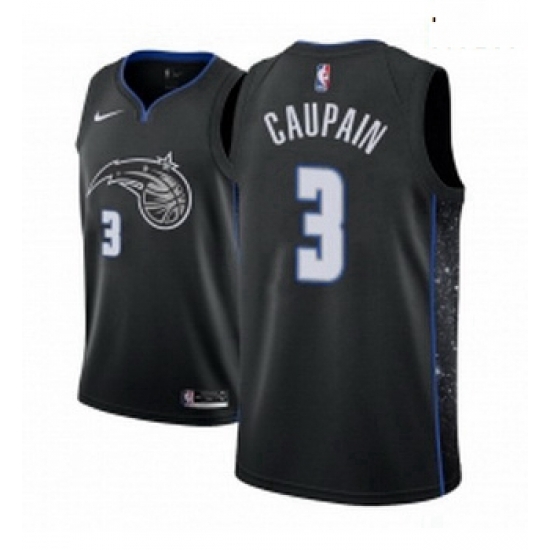 Men NBA 2018 19 Orlando Magic 3 Troy Caupain City Edition Black Jersey Men NBA 2018 19 Orlando Magic 3 Troy Caupain City Edition Black Jersey