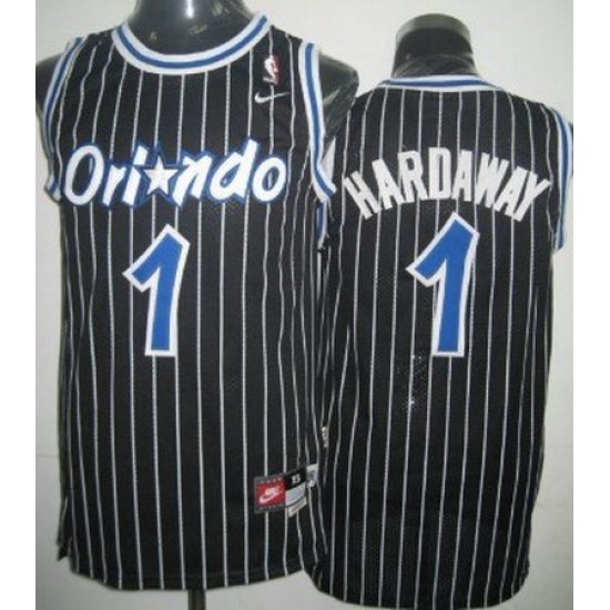 Men Nike Magic 1 Tim Hardway Black Throwback NBA Stitched Jersey Men Nike Magic 1 Tim Hardway Black Throwback NBA Stitched Jersey