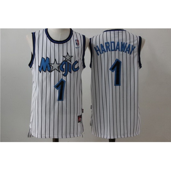 Men Nike Magic 1 Tim Hardway White Throwback NBA Stitched Jersey Men Nike Magic 1 Tim Hardway White Throwback NBA Stitched Jersey
