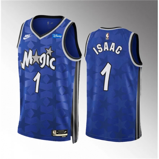 Men Orlando Magic 1 Jonathan Isaac Blue 2023 24 Classic Edition Stitched Men Orlando Magic 1 Jonathan Isaac Blue 2023 24 Classic Edition Stitched