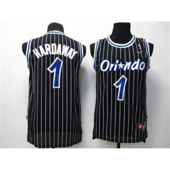 Men Orlando Magic 1 Penny Hardaway Black NBA Stitched Jersey Men Orlando Magic 1 Penny Hardaway Black NBA Stitched Jersey