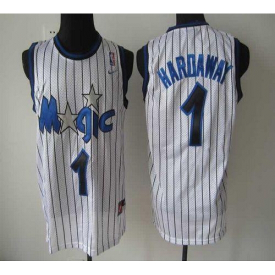 Men Orlando Magic 1 Penny Hardaway White NBA Stitched Jersey Men Orlando Magic 1 Penny Hardaway White NBA Stitched Jersey
