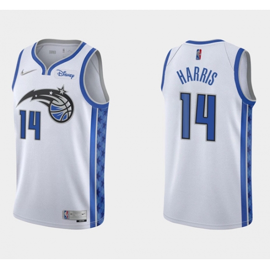 Men Orlando Magic 14 Gary Harris White Stitched Swingman Jersey Men Orlando Magic 14 Gary Harris White Stitched Swingman Jersey