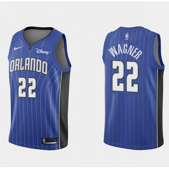 Men Orlando Magic 22 Franz Wagner Blue Icon Edition Stitched Swingman Jersey Men Orlando Magic 22 Franz Wagner Blue Icon Edition Stitched Swingman Jersey