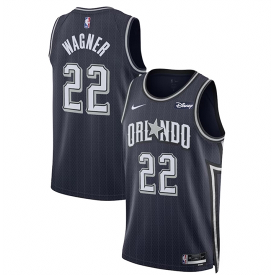 Men Orlando Magic 22 Franz Wagner Navy 2023 24 City Edition Stitched Basketball Jersey Men Orlando Magic 22 Franz Wagner Navy 2023 24 City Edition Stitched Basketball Jersey