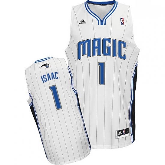 Mens Adidas Orlando Magic 1 Jonathan Isaac Swingman White Home NBA Jersey Mens Adidas Orlando Magic 1 Jonathan Isaac Swingman White Home NBA Jersey