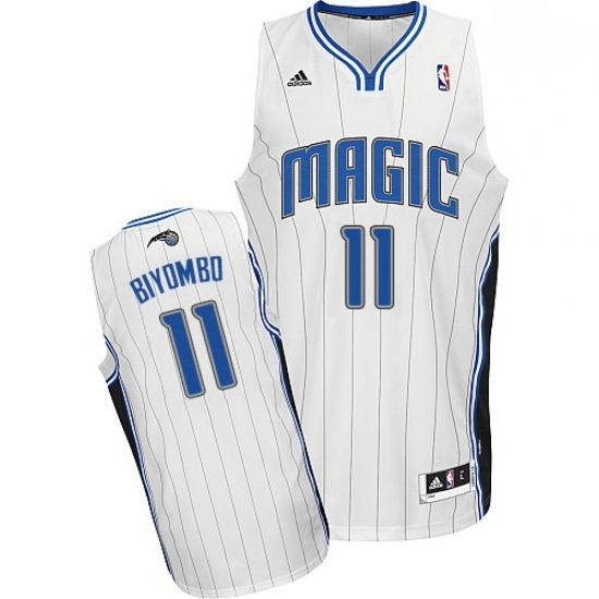 Mens Adidas Orlando Magic 11 Bismack Biyombo Swingman White Home NBA Jersey Mens Adidas Orlando Magic 11 Bismack Biyombo Swingman White Home NBA Jersey