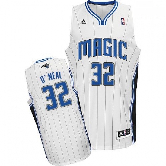 Mens Adidas Orlando Magic 32 Shaquille ONeal Swingman White Home NBA Jersey Mens Adidas Orlando Magic 32 Shaquille ONeal Swingman White Home NBA Jersey
