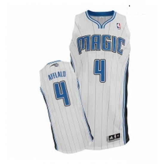 Mens Adidas Orlando Magic 4 Arron Afflalo Authentic White Home NBA Jersey Mens Adidas Orlando Magic 4 Arron Afflalo Authentic White Home NBA Jersey