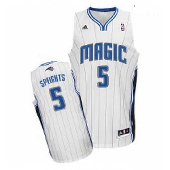 Mens Adidas Orlando Magic 5 Marreese Speights Swingman White Home NBA Jersey Mens Adidas Orlando Magic 5 Marreese Speights Swingman White Home NBA Jersey