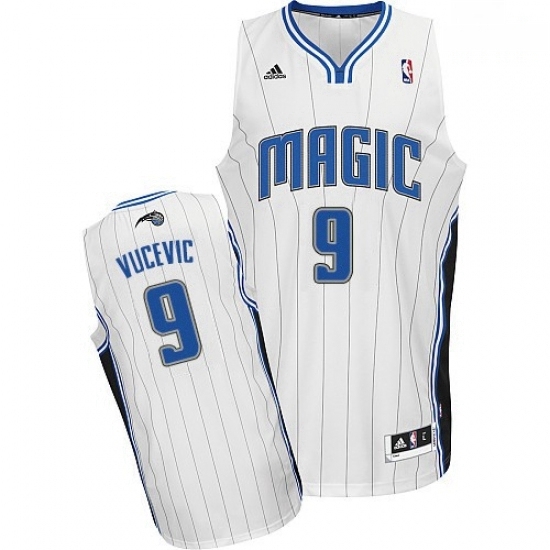 Mens Adidas Orlando Magic 9 Nikola Vucevic Swingman White Home NBA Jersey Mens Adidas Orlando Magic 9 Nikola Vucevic Swingman White Home NBA Jersey