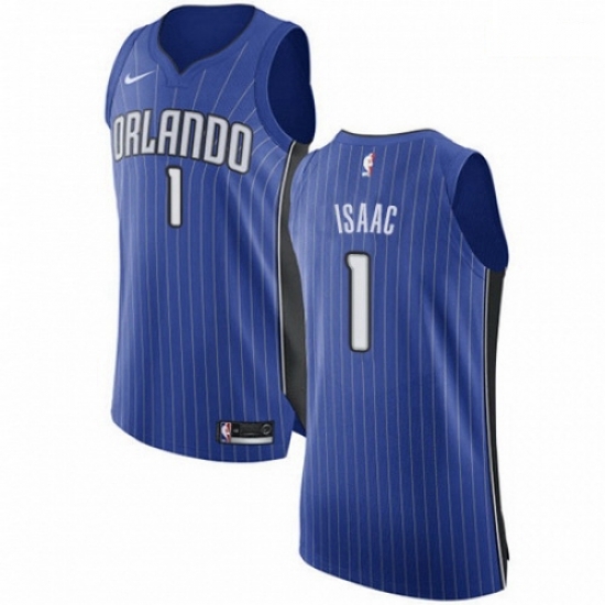 Mens Nike Orlando Magic 1 Jonathan Isaac Authentic Royal Blue Road NBA Jersey Icon Edition Mens Nike Orlando Magic 1 Jonathan Isaac Authentic Royal Blue Road NBA Jersey Icon Edition